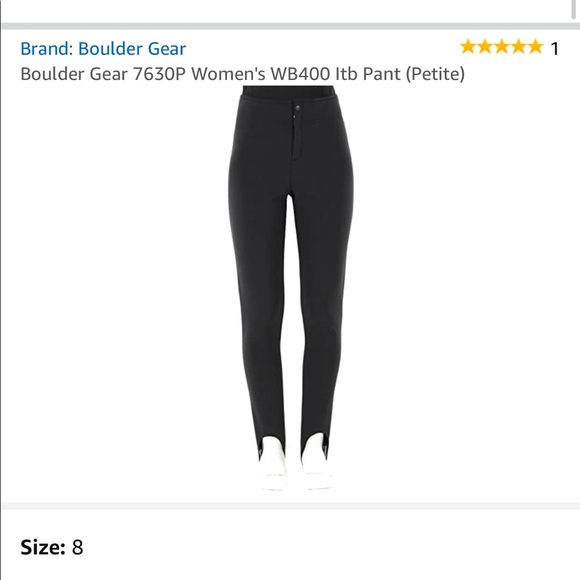 Boulder Gear size 8 skinny ski pant with stirrup - Picture 5 of 9